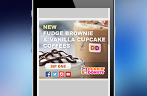 Dunkin Donuts In-Banner Social