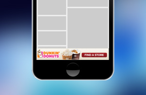 Dunkin Donuts In-Banner HTML5, Map