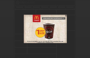 McDonald's Interstitial HTML5, Responsive