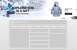 The North Face Super Billboard Carousel, Animation, Responsive