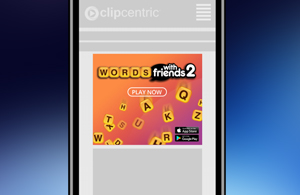 Words With Friends In-Banner Interactive HTML5