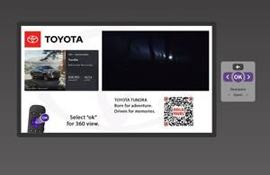 Toyota Skinned Video Interactive Video, QR Code