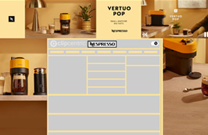 Nespresso Wallpaper Takeover Custom Buttons, HTML5, Responsive, Video