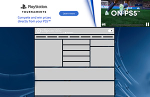 PlayStation Wallpaper Takeover Custom Buttons, HTML5, Responsive, Video