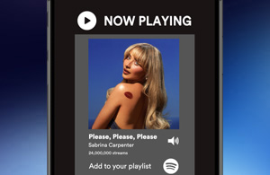 Spotify Scroller Ad Animation, Data Driven