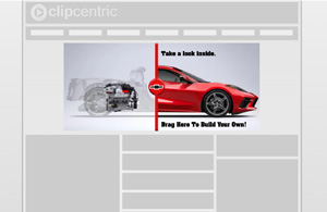 Corvette Image Slider Animation, Interactive HTML5