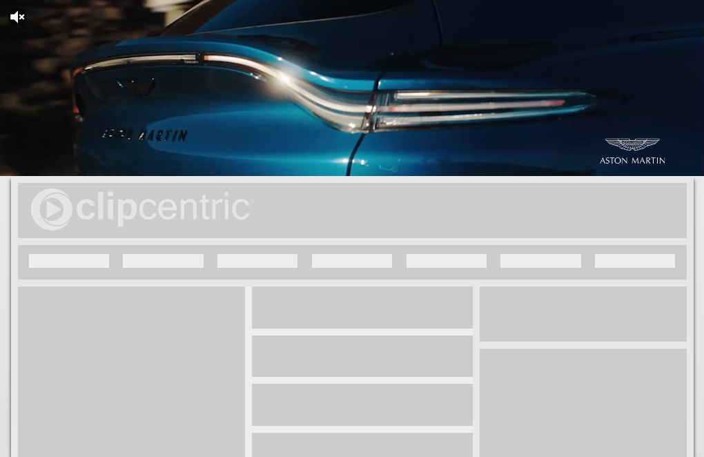 Aston Martin Video Anchor Responsive, Video