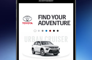 Toyota Scrolling Uncrop Interactive HTML5, Map, Video