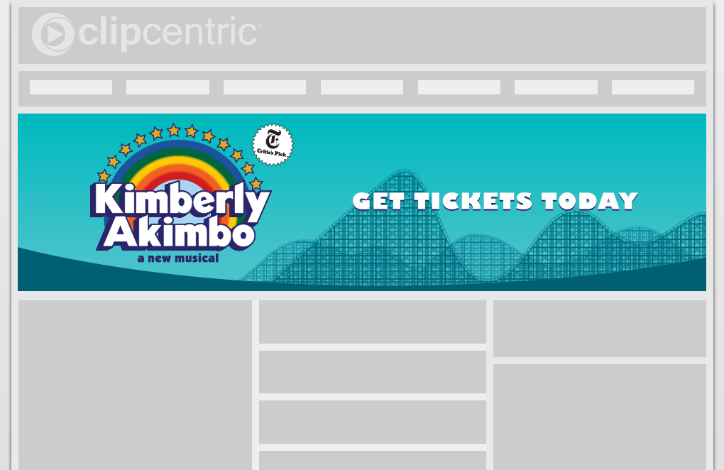 Kimberly Akimbo Billboard Animation, Interactive HTML5