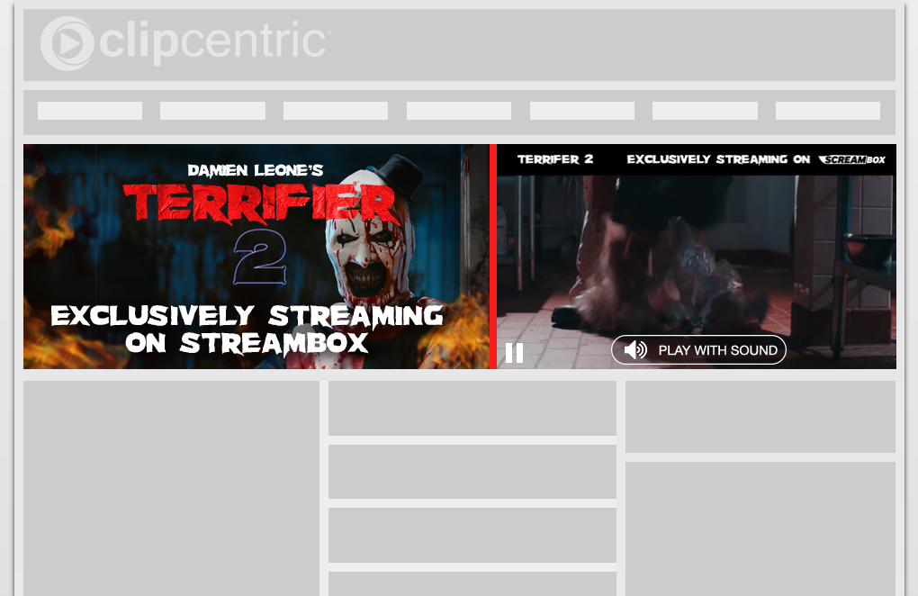 Scream Box In-Banner Animation, Video