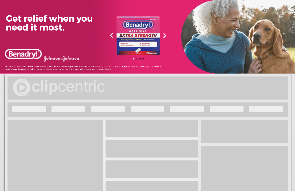 Benadryl Super Billboard Animation, Carousel, Responsive