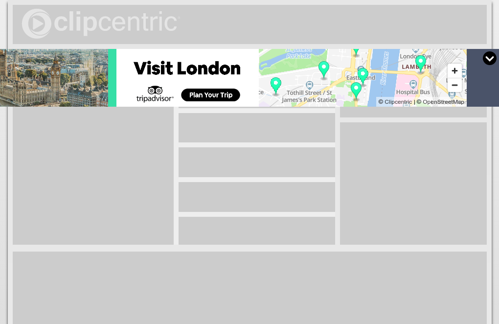 Visit London Headliner Animation, Map, Responsive